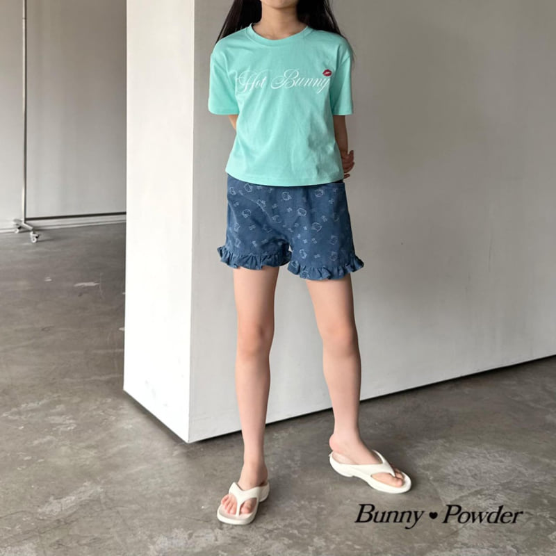 Bunny Powder - Korean Children Fashion - #kidsshorts - Cat Denim Pants - 11