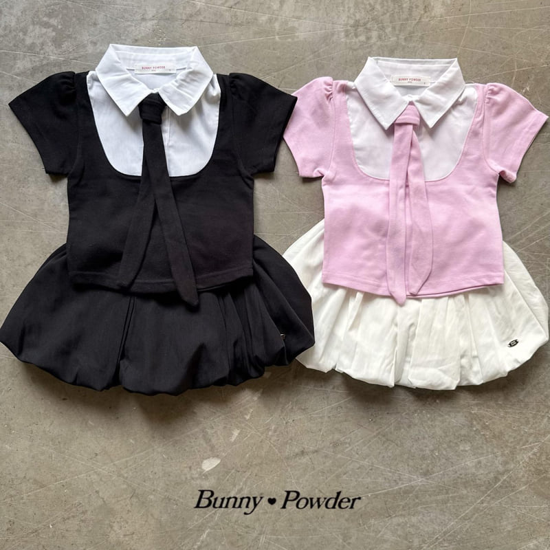 Bunny Powder - Korean Children Fashion - #kidsshorts - Hatuha Shirt Tee - 5