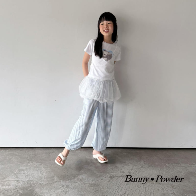 Bunny Powder - Korean Children Fashion - #kidsstore - Sha Balloon Layered One-piece - 12