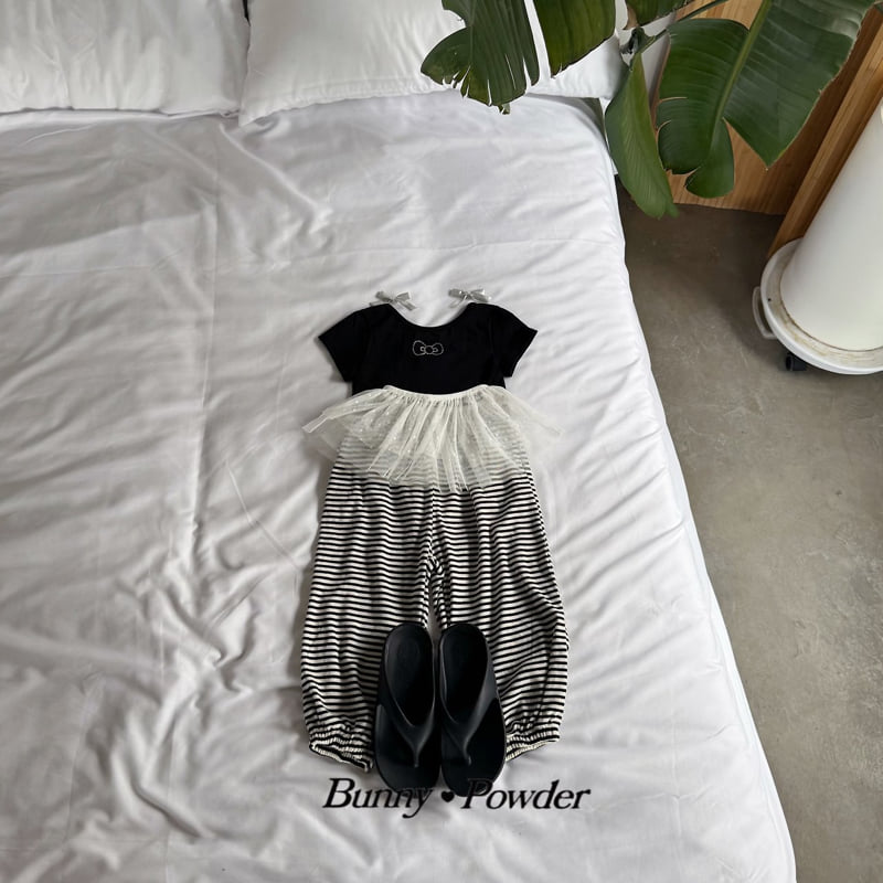 Bunny Powder - Korean Children Fashion - #kidsstore - Ribbon Cubic Tee - 8