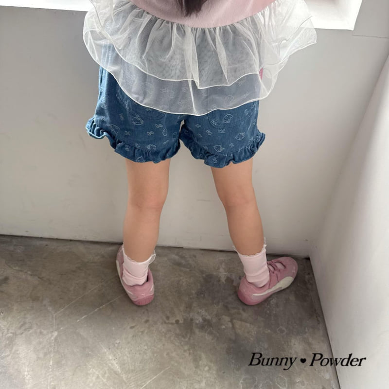 Bunny Powder - Korean Children Fashion - #kidsstore - Cat Denim Pants - 12