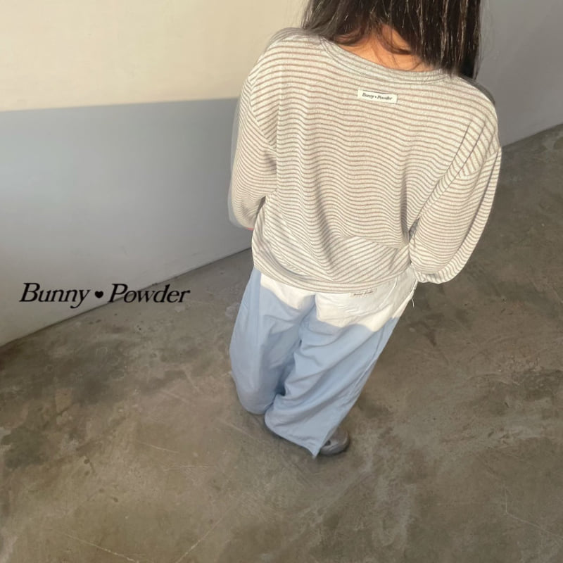 Bunny Powder - Korean Children Fashion - #kidzfashiontrend - Loose Stripe Tee - 12