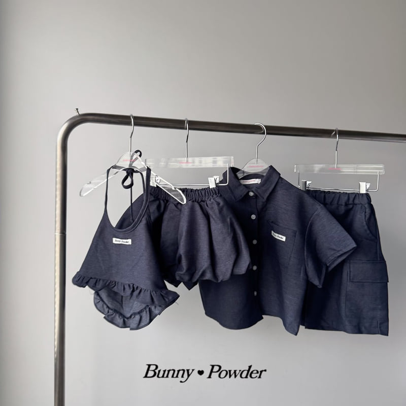 Bunny Powder - Korean Children Fashion - #littlefashionista - Denim Cargo Bermuda Pants - 5