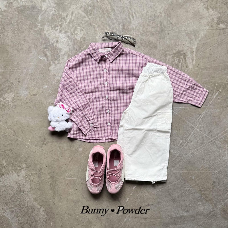 Bunny Powder - Korean Children Fashion - #Kfashion4kids - Milk Check Shirt - 4