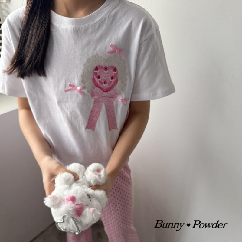 Bunny Powder - Korean Children Fashion - #littlefashionista - Rosette Tee - 6