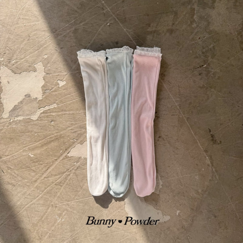 Bunny Powder - Korean Children Fashion - #littlefashionista - Lace Knee Socks