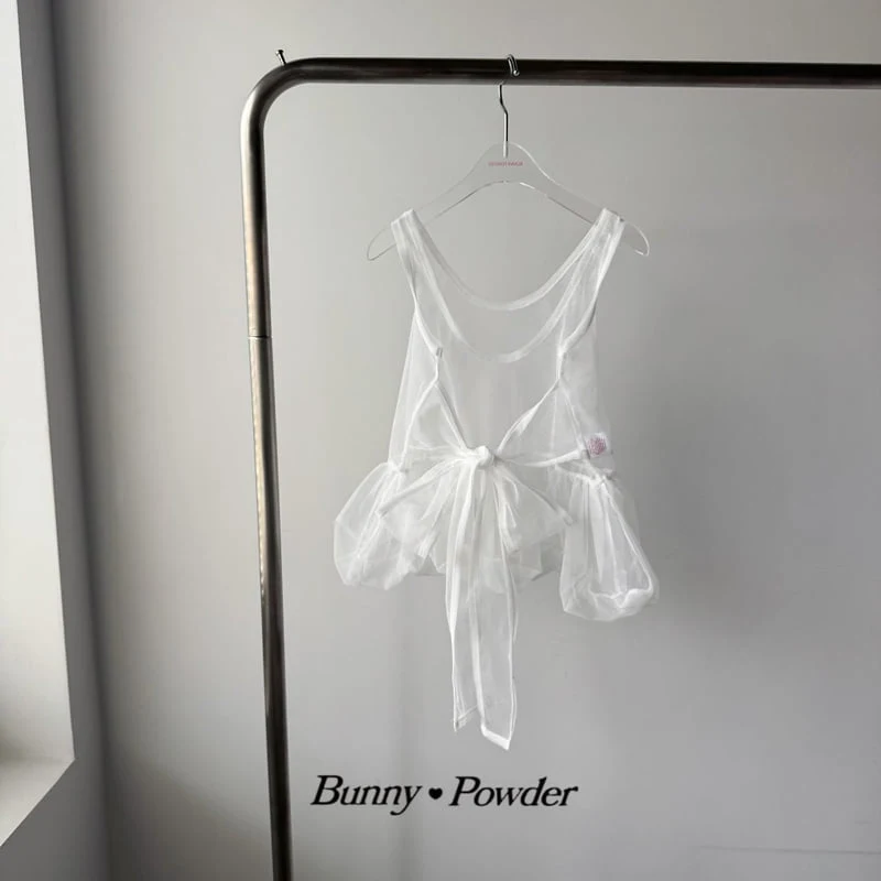 Bunny Powder - Korean Children Fashion - #magicofchildhood - Sha Balloon Layered One-piece - 2