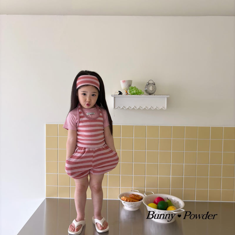 Bunny Powder - Korean Children Fashion - #littlefashionista - Stripe Halter Sleeveless - 4