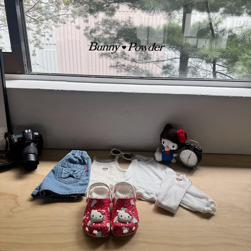 Bunny Powder - Korean Children Fashion - #minifashionista - Ribbon Pocket Denim Pants - 2