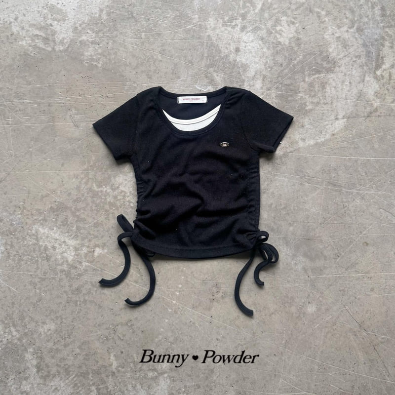 Bunny Powder - Korean Children Fashion - #minifashionista - Shirring Layered Tee - 2