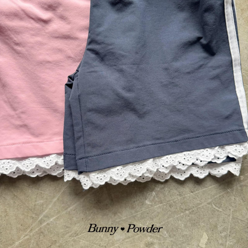 Bunny Powder - Korean Children Fashion - #minifashionista - Lace Track Pants - 7