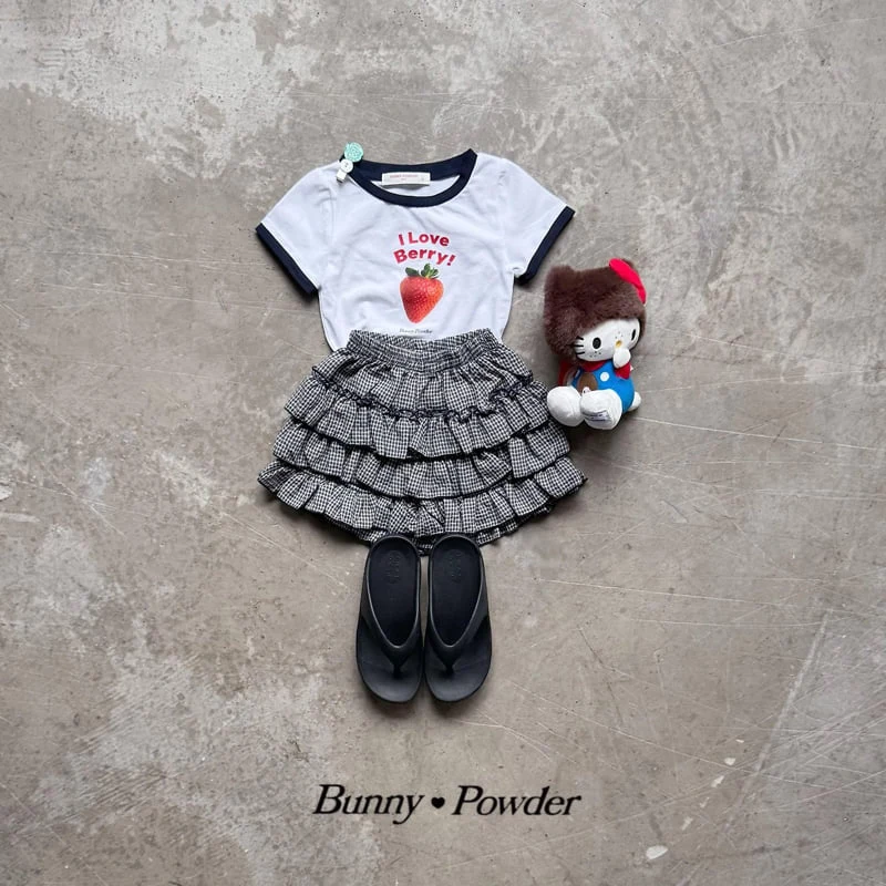 Bunny Powder - Korean Children Fashion - #minifashionista - Check Cancan Skirt Pants - 4