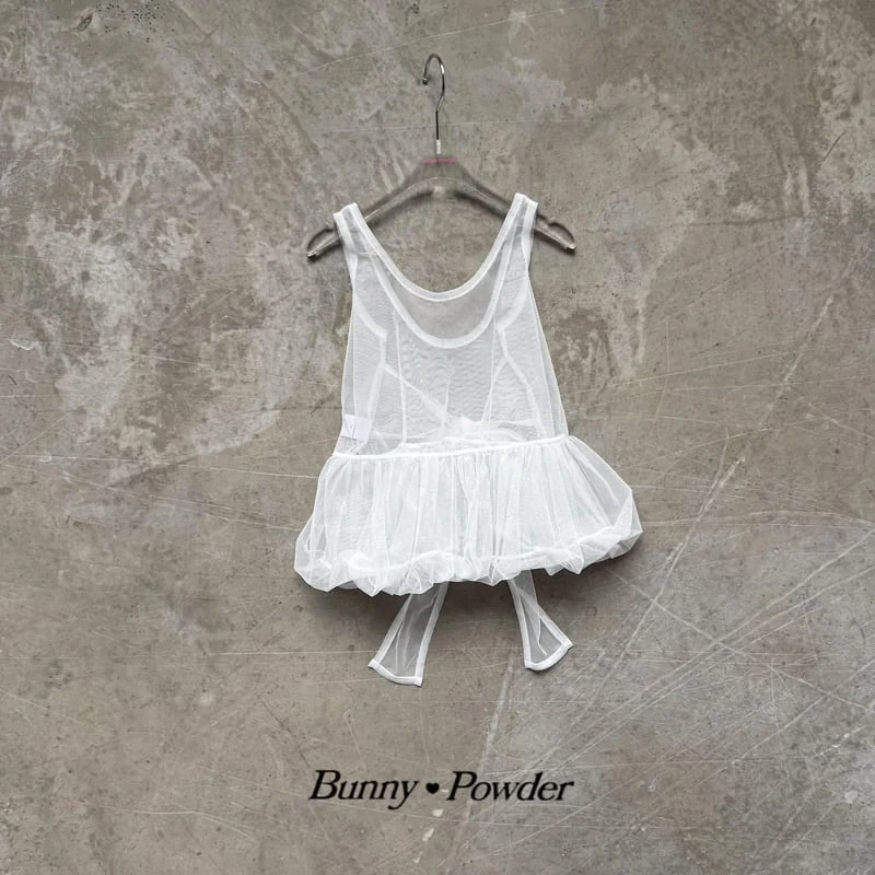 Bunny Powder - Korean Children Fashion - #minifashionista - Sha Balloon Layered One-piece - 4