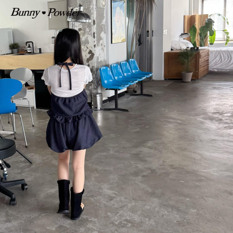 Bunny Powder - Korean Children Fashion - #prettylittlegirls - Denim Halter Bustier - 3