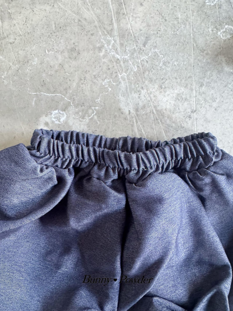 Bunny Powder - Korean Children Fashion - #prettylittlegirls - Denim Balloon Skirt Pants - 2