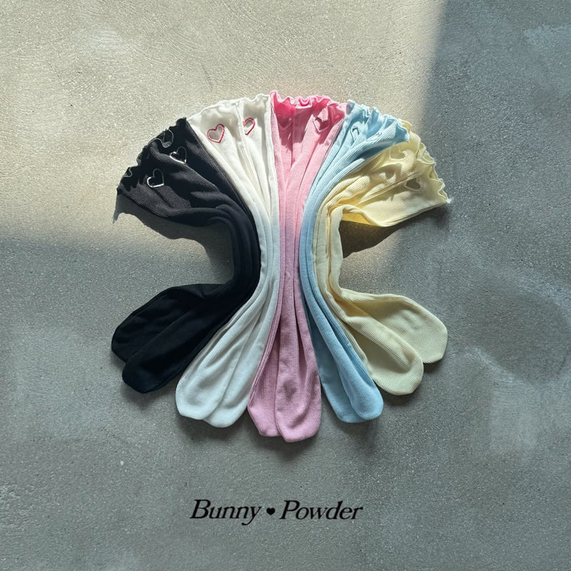 Bunny Powder - Korean Children Fashion - #stylishchildhood - Heart Knee Socks - 7