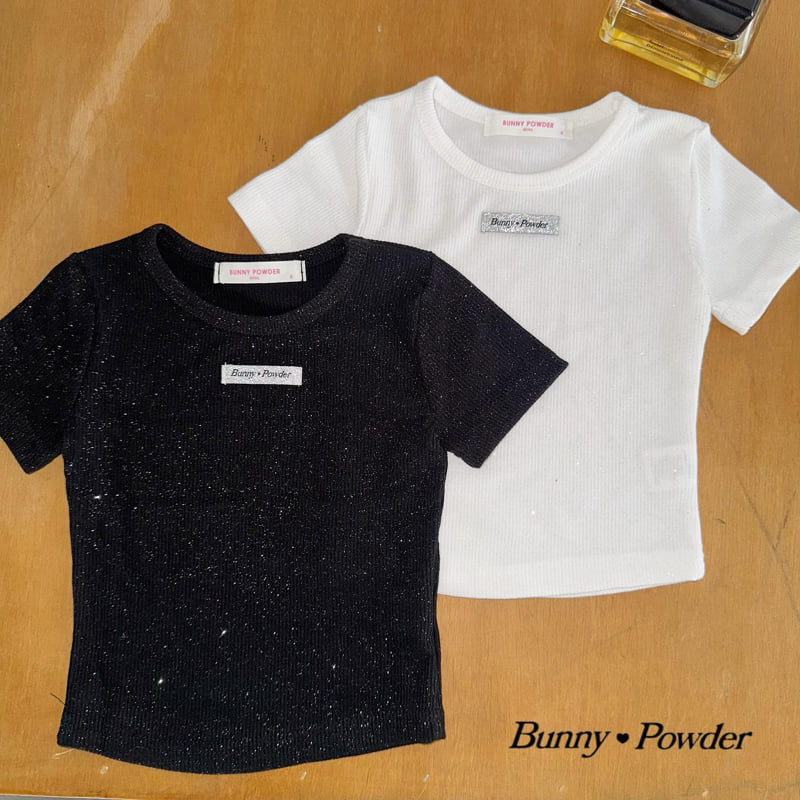 Bunny Powder - Korean Children Fashion - #stylishchildhood - Glitter Tee - 5