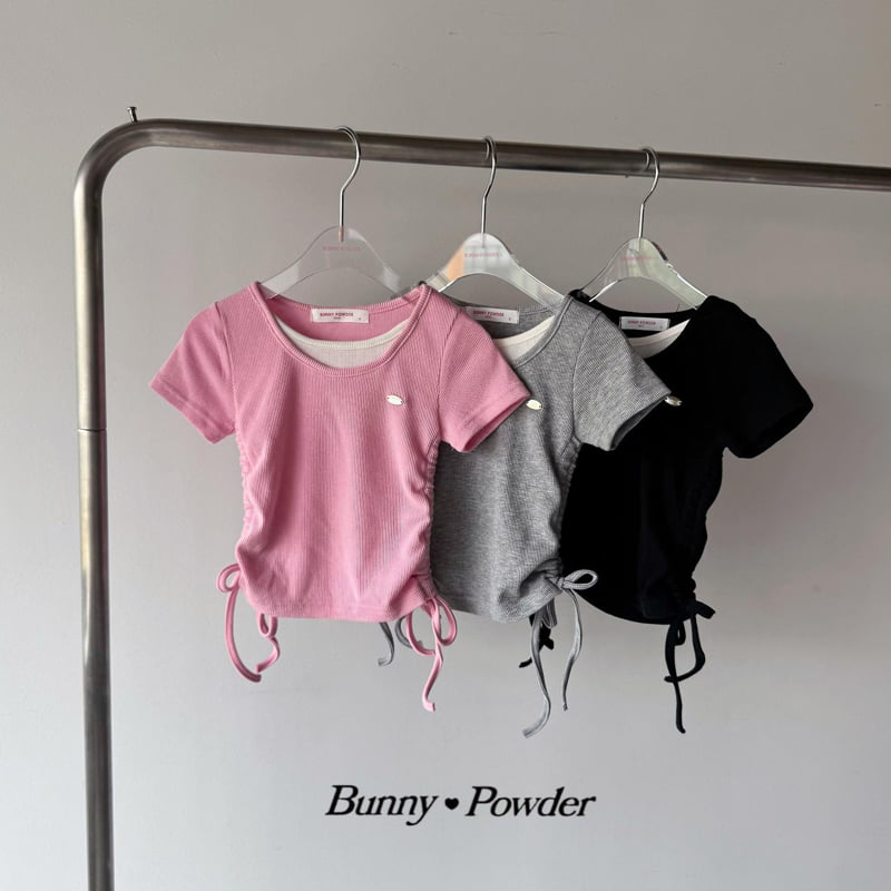Bunny Powder - Korean Children Fashion - #stylishchildhood - Shirring Layered Tee - 6