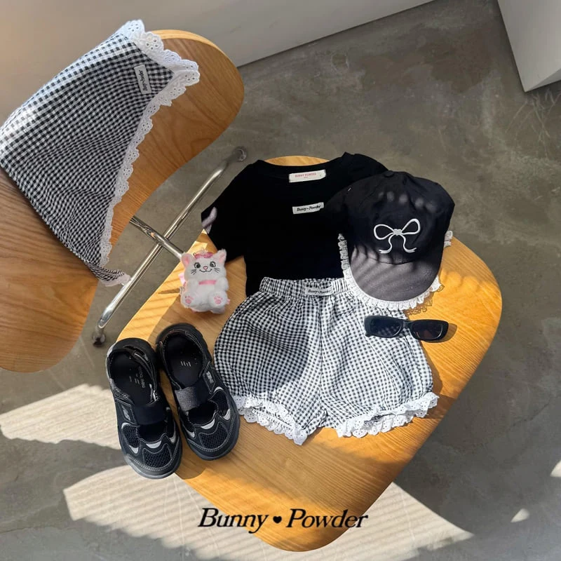 Bunny Powder - Korean Children Fashion - #stylishchildhood - Check Bloomer Pants - 5
