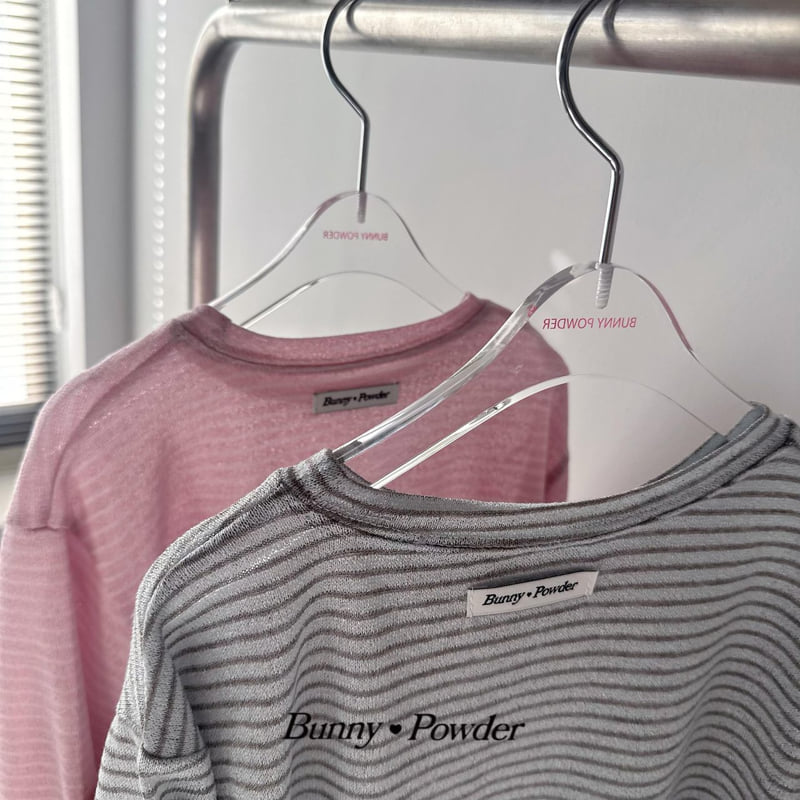 Bunny Powder - Korean Children Fashion - #todddlerfashion - Loose Stripe Tee - 2