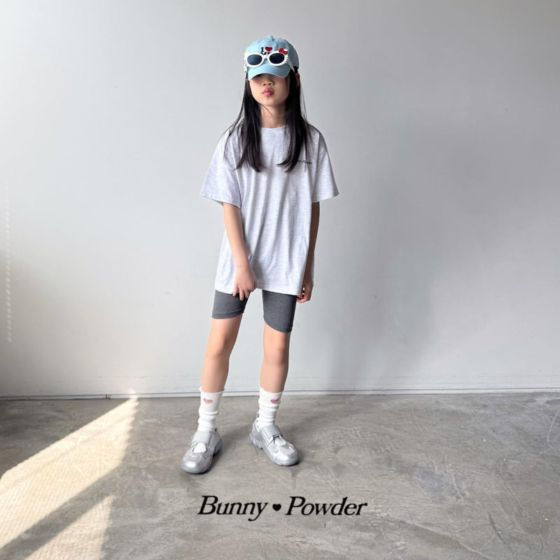 Bunny Powder - Korean Children Fashion - #todddlerfashion - Bunny Short Sleeve Tee - 12