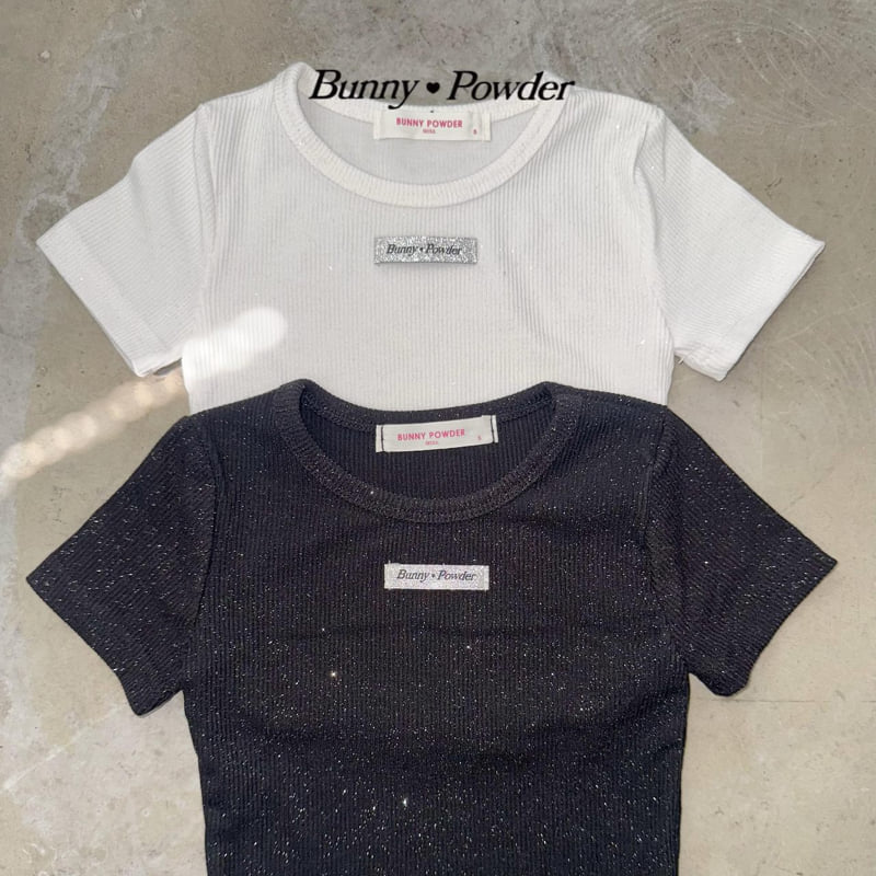 Bunny Powder - Korean Children Fashion - #todddlerfashion - Glitter Tee - 3