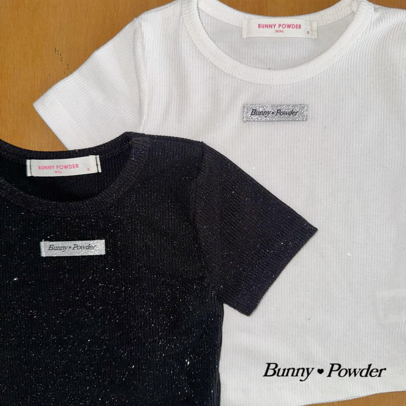 Bunny Powder - Korean Children Fashion - #todddlerfashion - Glitter Tee - 4