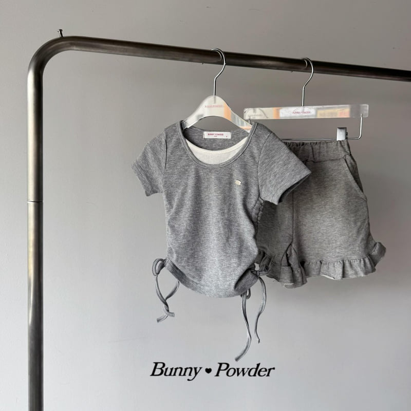 Bunny Powder - Korean Children Fashion - #toddlerclothing - Shirring Layered Tee - 5
