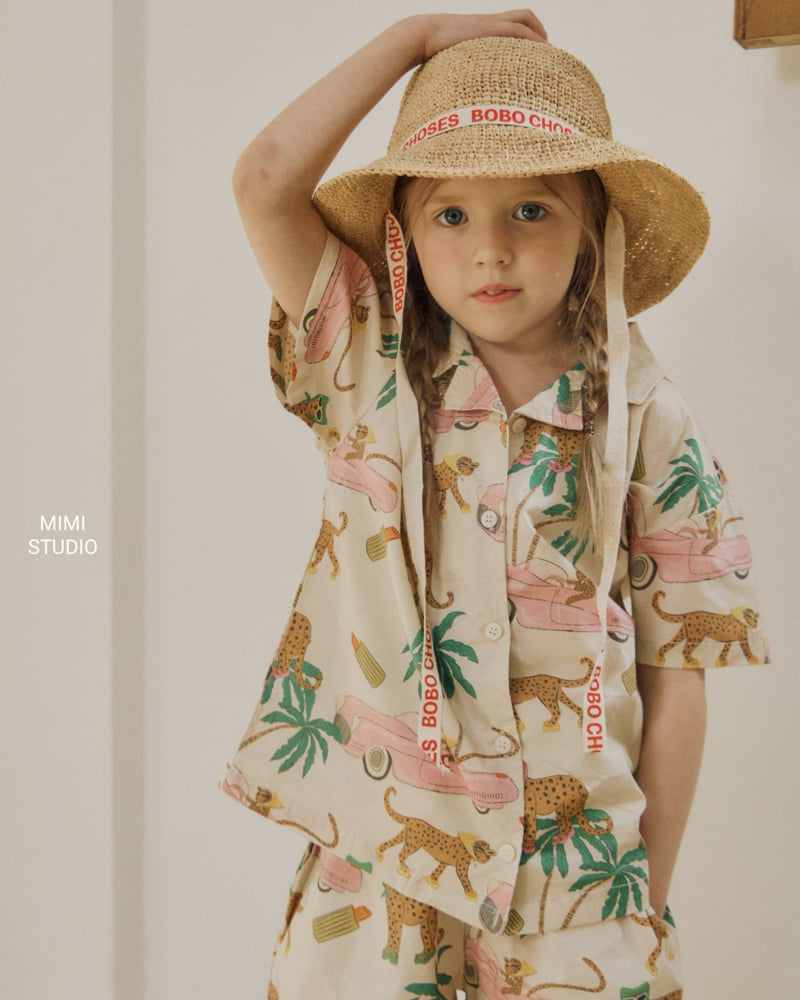 Bymimi - Korean Children Fashion - #Kfashion4kids - Big Cheetah Shirt - 10