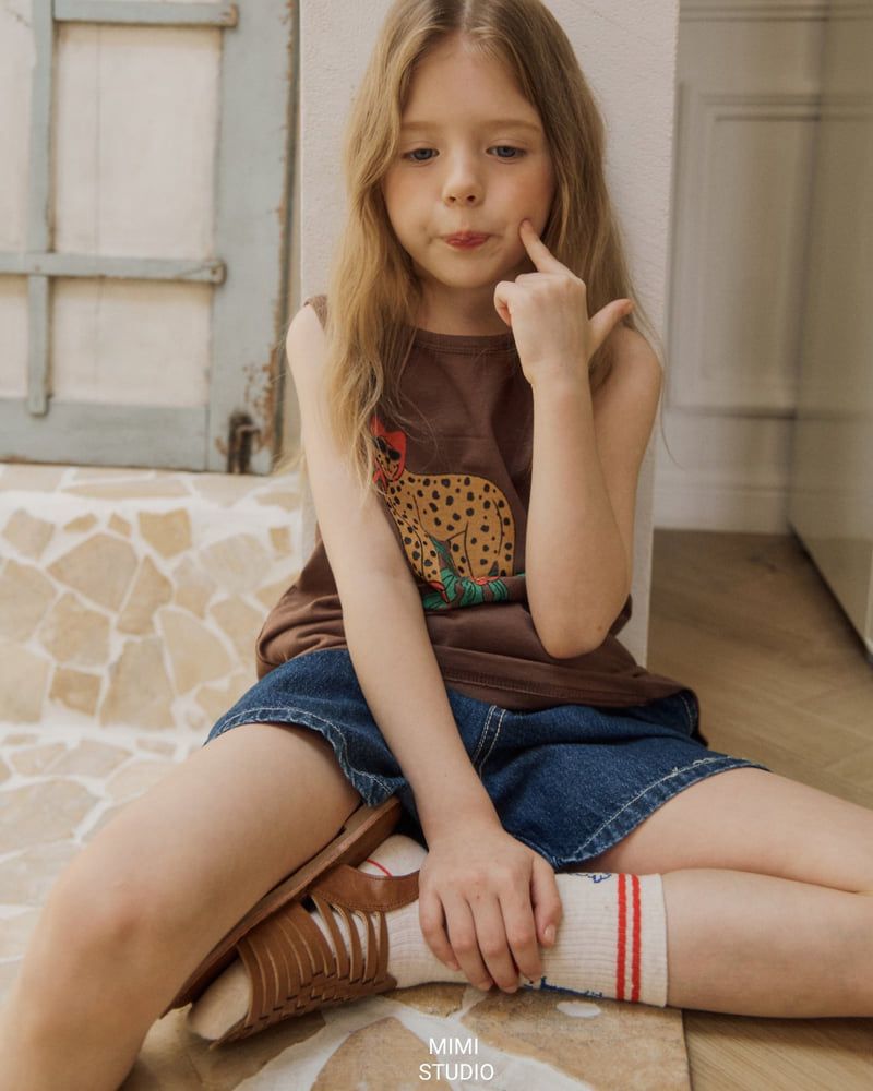 Bymimi - Korean Children Fashion - #childofig - Cheetah Sleeveless - 10
