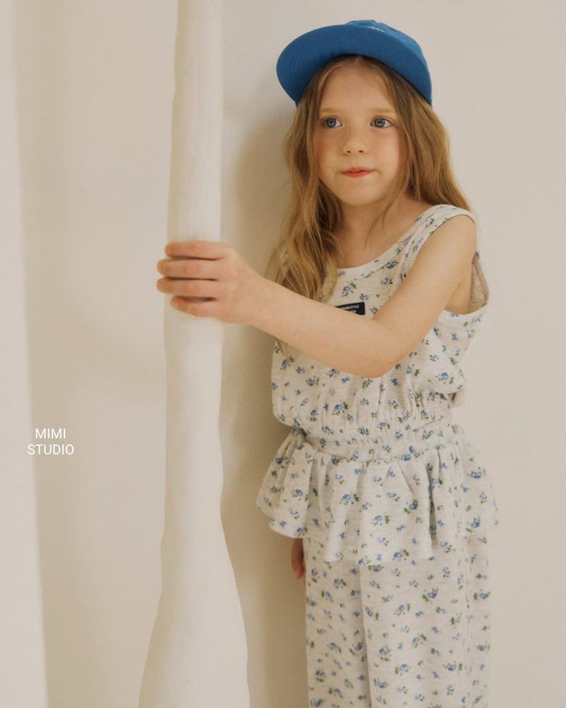 Bymimi - Korean Children Fashion - #childofig - Ocean Waffle Sleeveless - 7