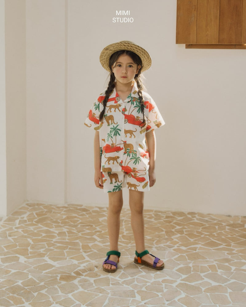 Bymimi - Korean Children Fashion - #childrensboutique - Big Cheetah Shirt - 3