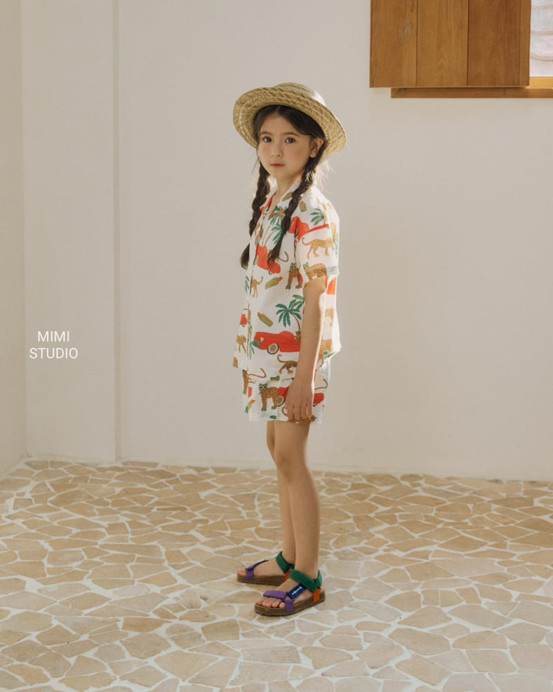 Bymimi - Korean Children Fashion - #childrensboutique - Big Cheetah Shirt - 4