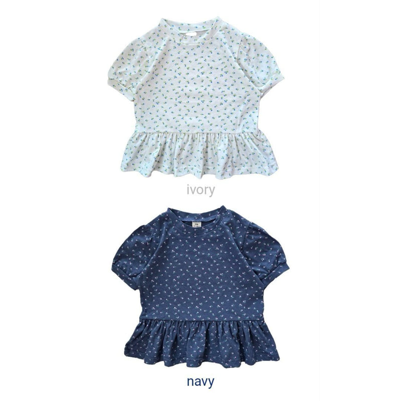 Bymimi - Korean Children Fashion - #discoveringself - Puff Frill Tee
