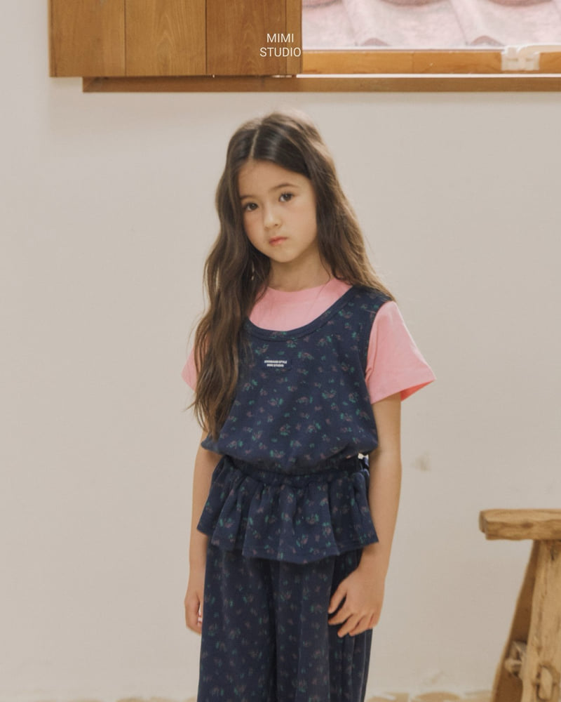 Bymimi - Korean Children Fashion - #fashionkids - Ocean Waffle Sleeveless - 11