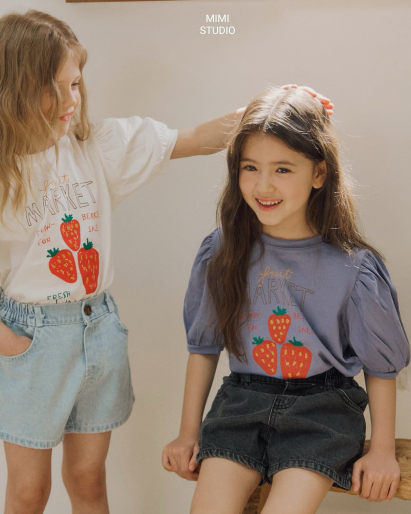 Bymimi - Korean Children Fashion - #kidsshorts - Berries Tee - 12