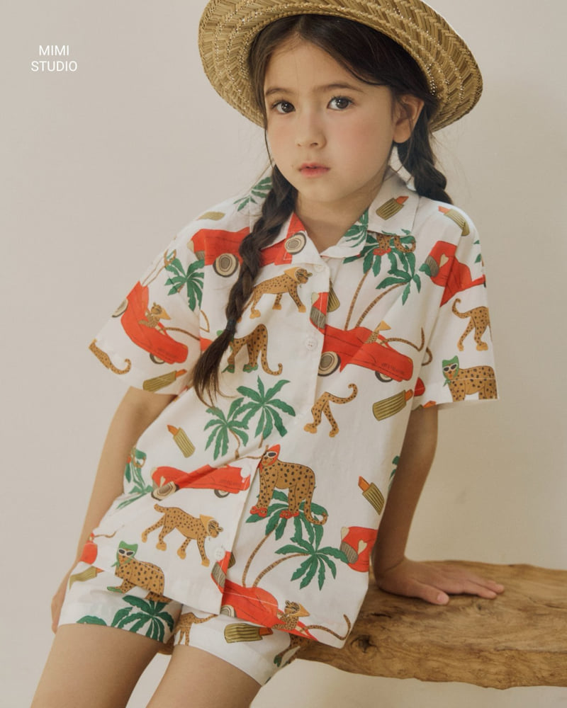 Bymimi - Korean Children Fashion - #kidsstore - Big Cheetah Shirt - 8