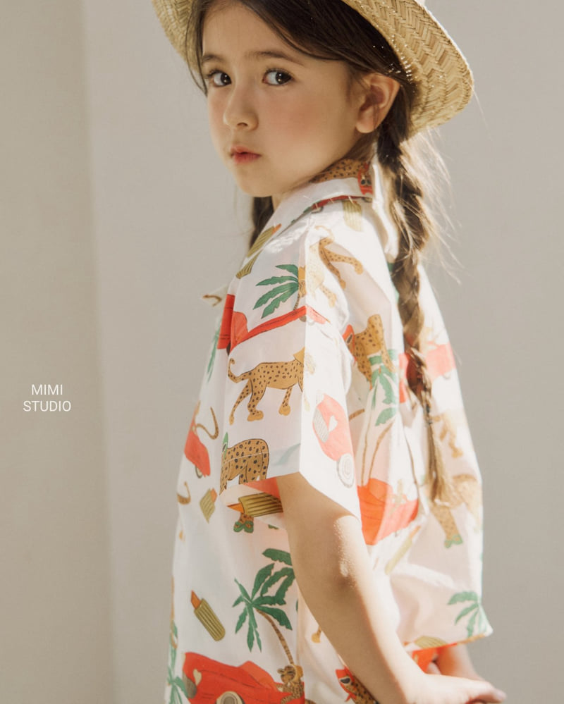 Bymimi - Korean Children Fashion - #kidzfashiontrend - Big Cheetah Shirt - 9