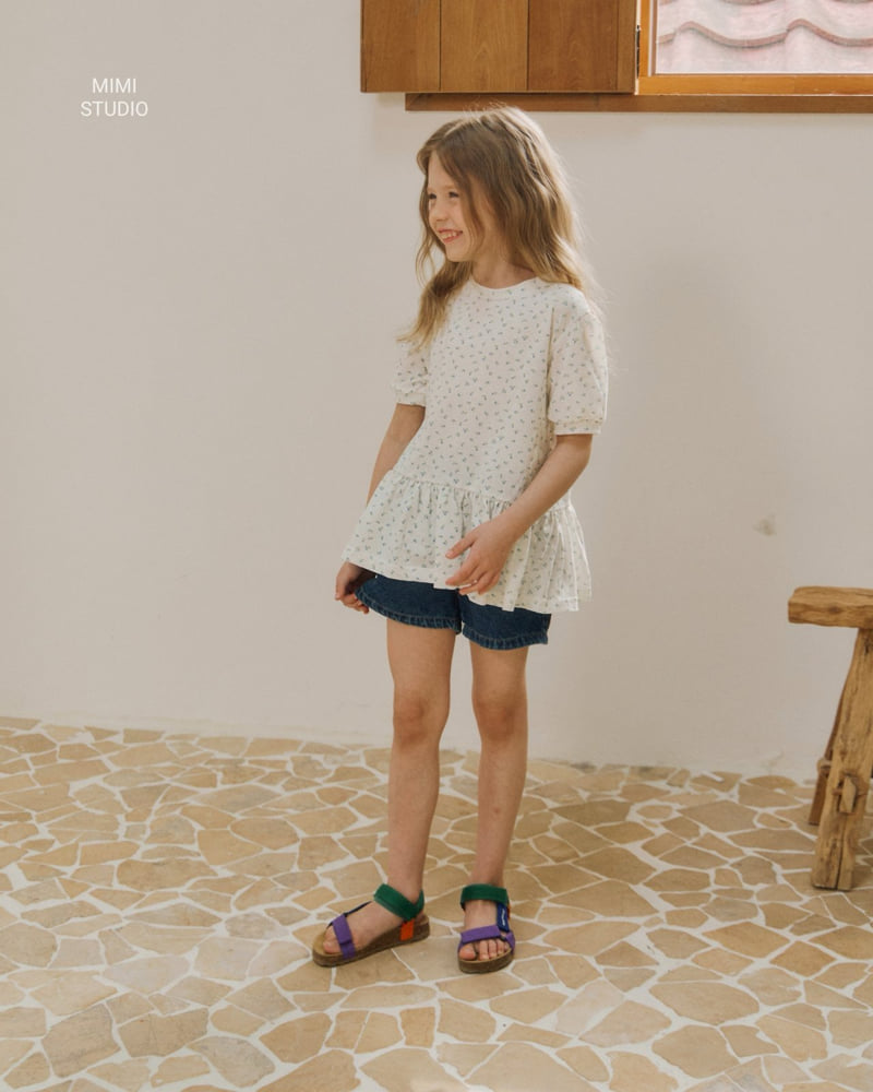 Bymimi - Korean Children Fashion - #kidzfashiontrend - Puff Frill Tee - 5