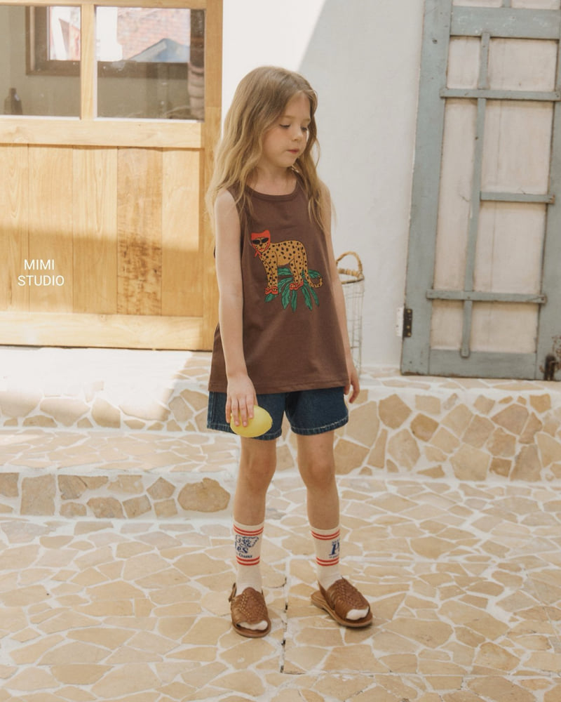 Bymimi - Korean Children Fashion - #kidzfashiontrend - Band Denim Pants - 3