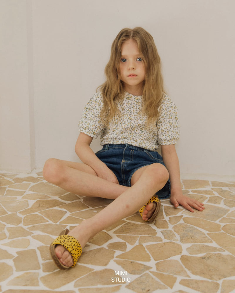 Bymimi - Korean Children Fashion - #littlefashionista - Small Flower Tee - 7