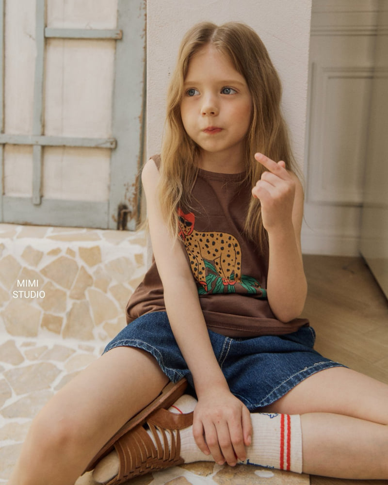 Bymimi - Korean Children Fashion - #littlefashionista - Band Denim Pants - 5
