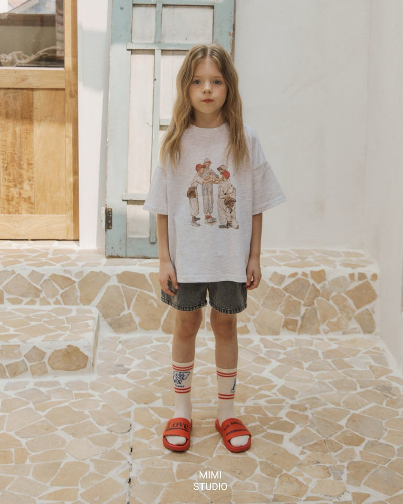 Bymimi - Korean Children Fashion - #minifashionista - Baseball Team Tee - 3