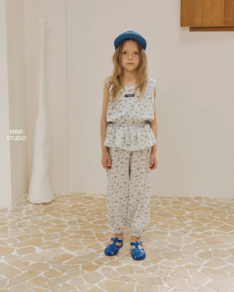 Bymimi - Korean Children Fashion - #prettylittlegirls - Ocean Waffle Sleeveless - 3