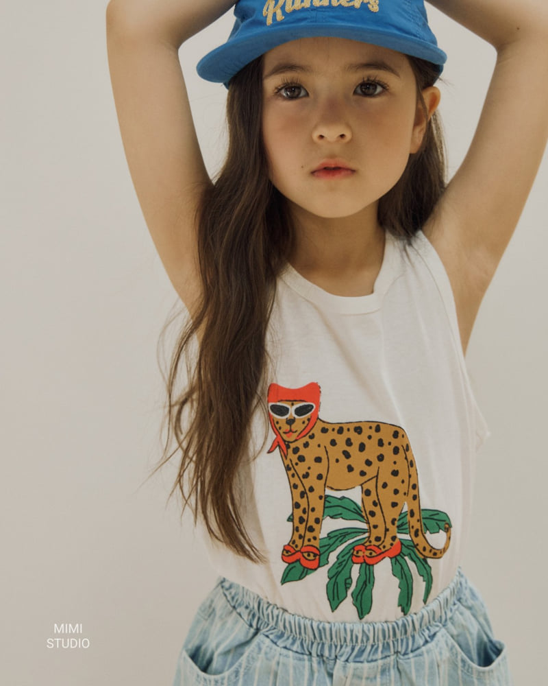 Bymimi - Korean Children Fashion - #stylishchildhood - Cheetah Sleeveless - 9