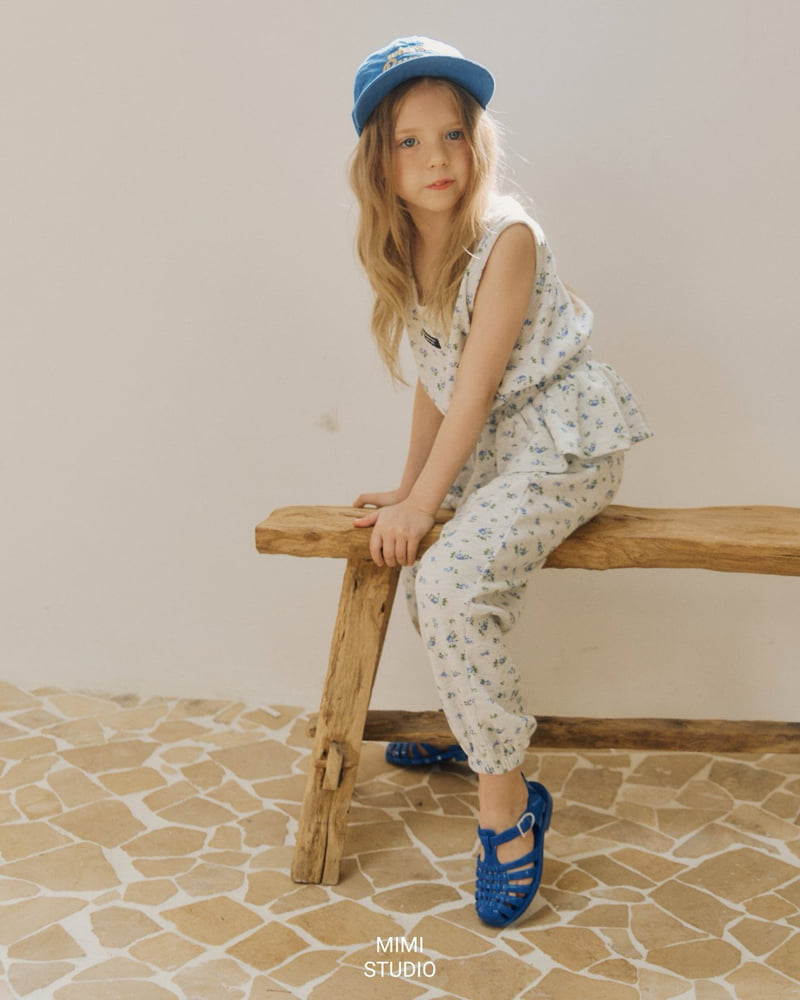 Bymimi - Korean Children Fashion - #stylishchildhood - Ocean Waffle Sleeveless - 6