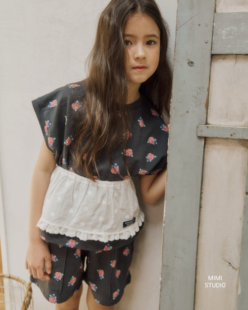 Bymimi - Korean Children Fashion - #todddlerfashion - Angel Flower Tee - 12