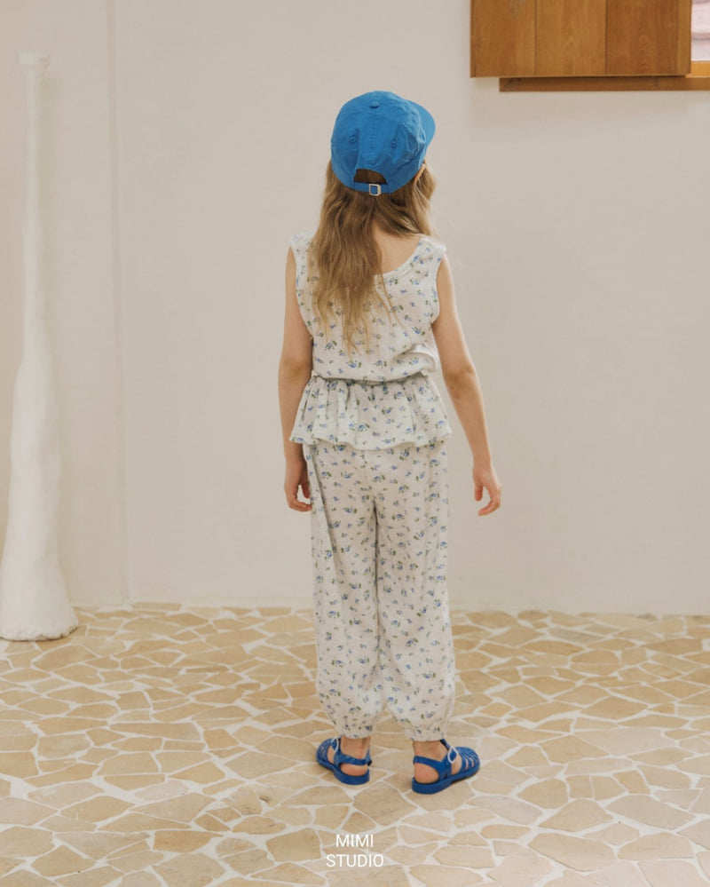 Bymimi - Korean Children Fashion - #prettylittlegirls - Ocean Waffle Sleeveless - 4