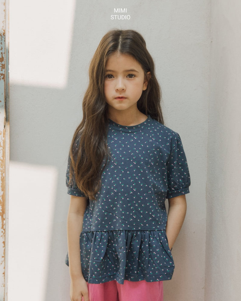 Bymimi - Korean Children Fashion - #toddlerclothing - Puff Frill Tee - 12
