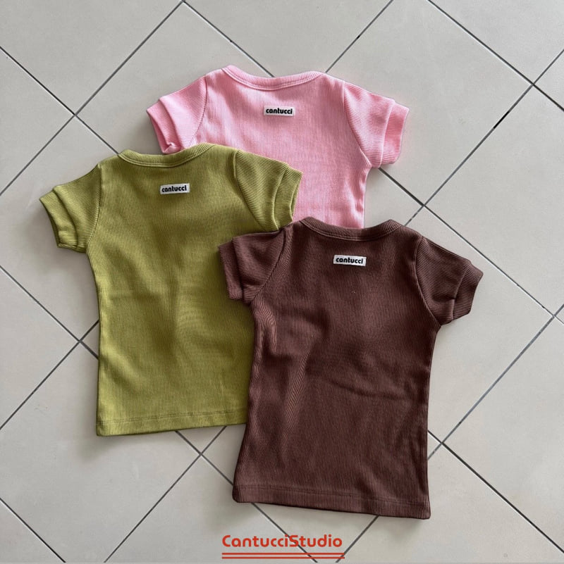 Cantucci Studio - Korean Children Fashion - #fashionkids - Modal Ribbed Tee